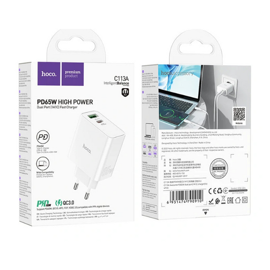 Cargador HOCO C113A 65W HIGH POWER