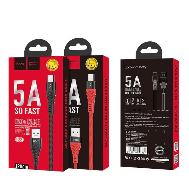 Cable de Carga HOCOU53 5Amp USB – TIPO C