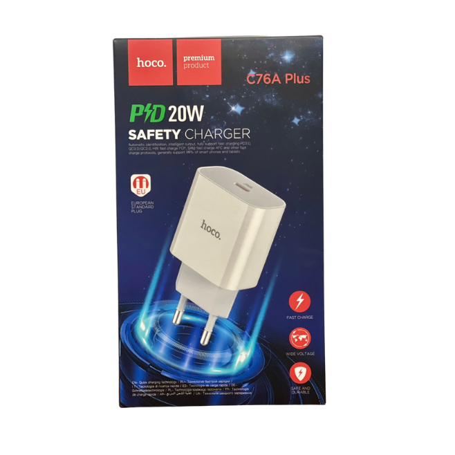 Cargador HOCO C76A PLUS 20W TIPO – C
