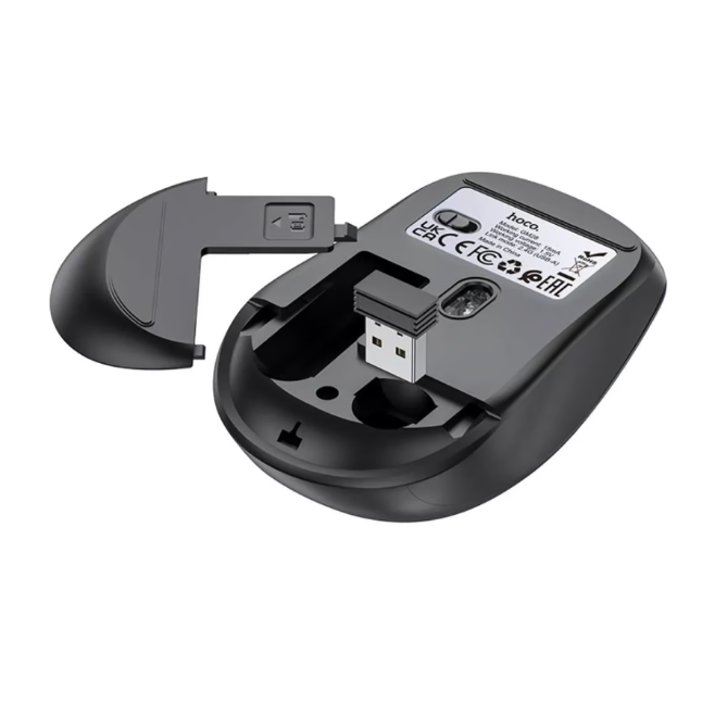 Mouse Inalámbrico HOCO GM28 (NEGRO Y BLANCO)