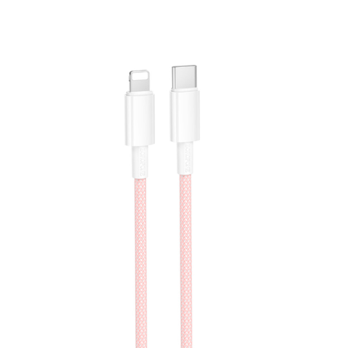 Cable de Carga Tipo C - Iphone BOROFONE BX117 (27W) (ROSADO)