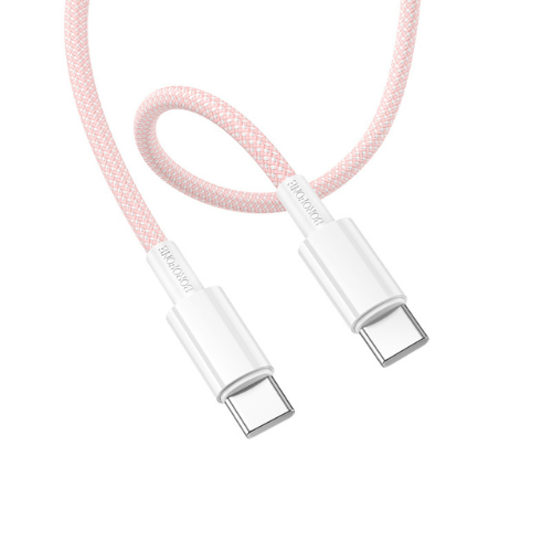 Cable Tipo C - Tipo C BOROFONE BX117  (60W) (ROSADO)