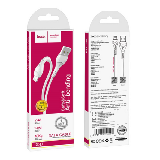 Cable de Carga HOCO X37 2.4Amp USB – LIGHTING