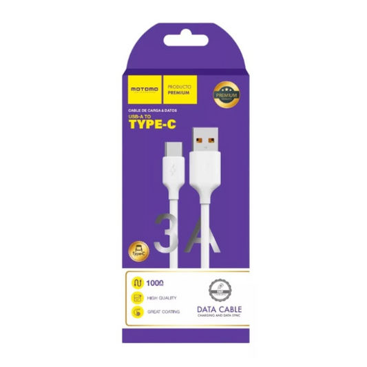 Cable de Carga MOTOMO 3.0Amp USB – TIPO C