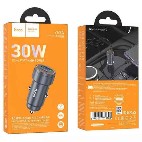 Cargador de Auto HOCO Z57A (CARGA SUPER RAPIDA 30W⚡⚡)
