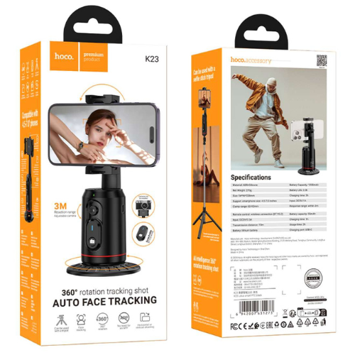 Soporte Inteligente Hoco K23 - Detección y Seguimiento de Rostro 360°